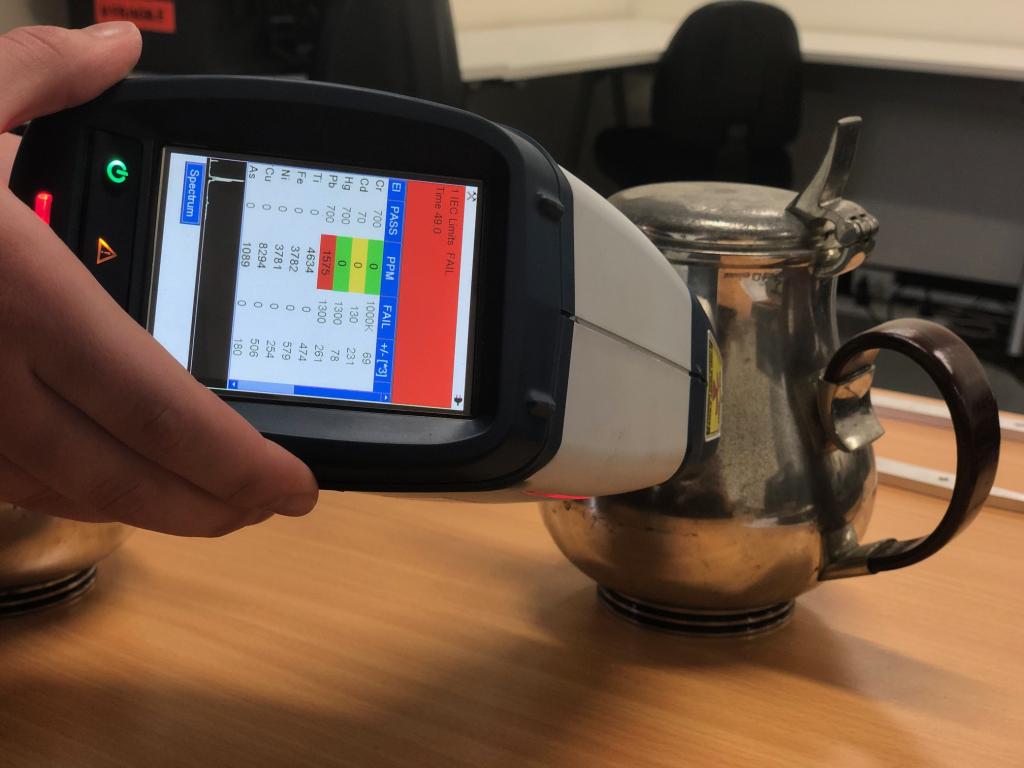 Using hand-held XRF to test for lead