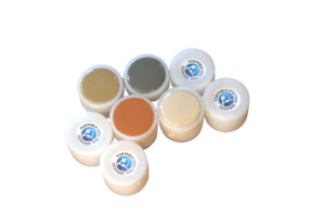 a collection of sample cups.