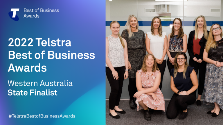 2022 Telstra Best of Business Awards Western Australia State Finalists for Accelerating Women Portable Spectral Services
